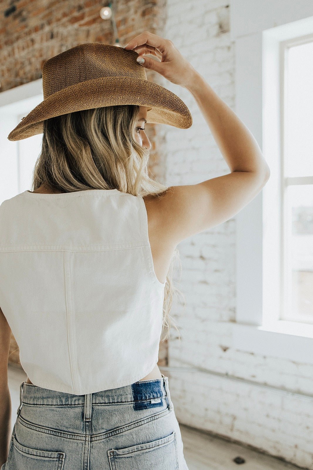 Space Cowboy Washed Denim Vest