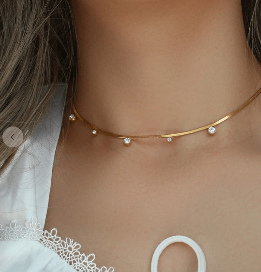 Starbound Herringbone Necklace