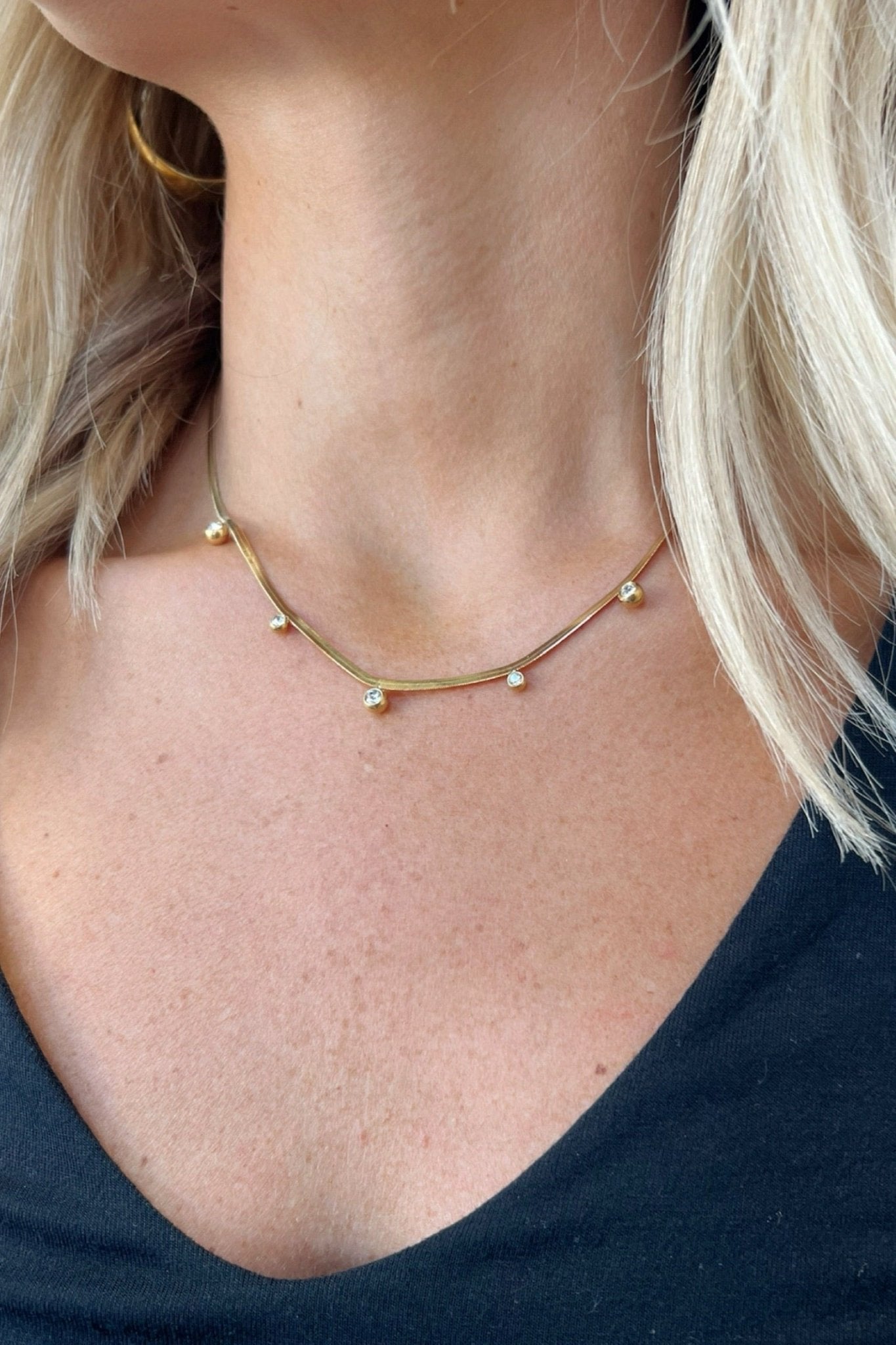 Starbound Herringbone Necklace