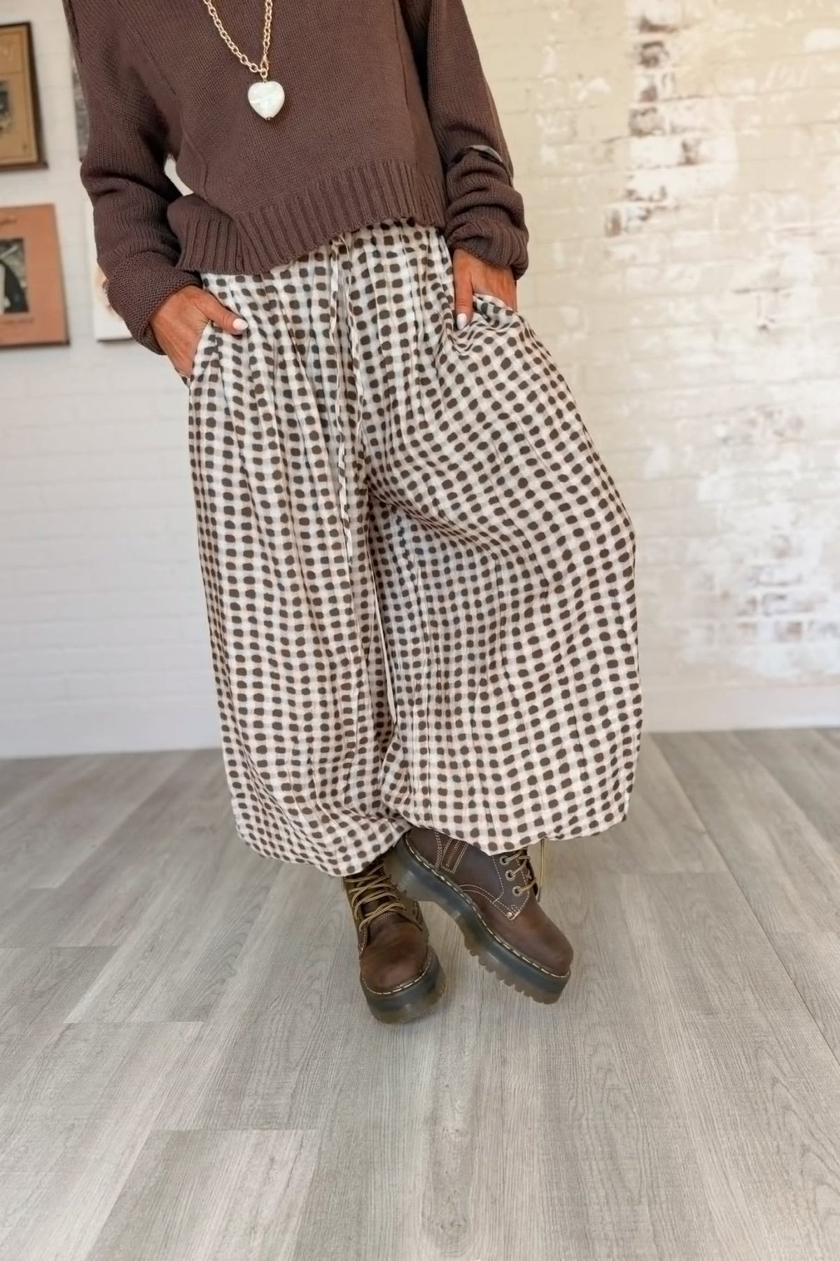 Tangled Thoughts Geo Dot Harem Pants