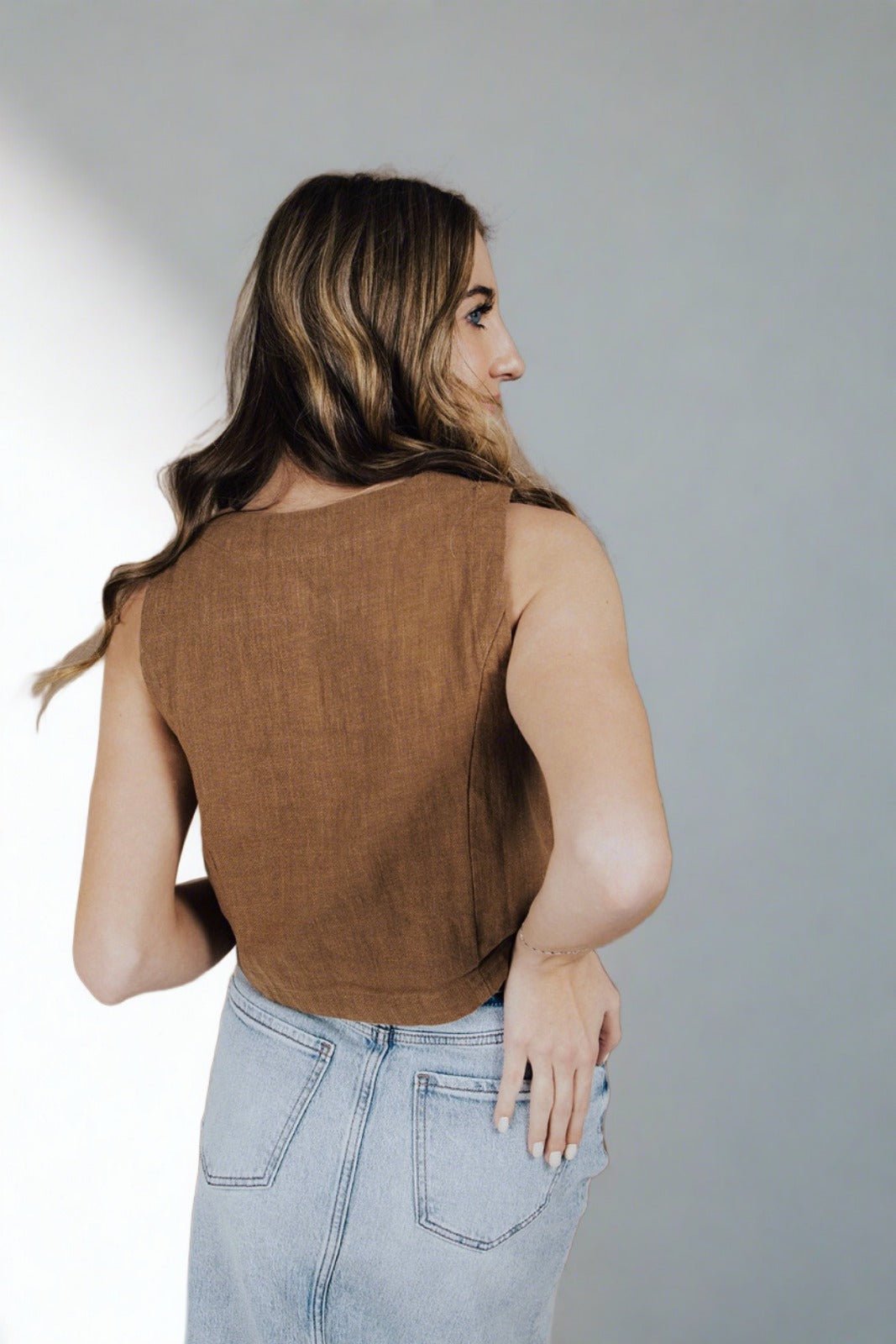 Texas Hold 'Em Button Down Vest - FINAL SALE