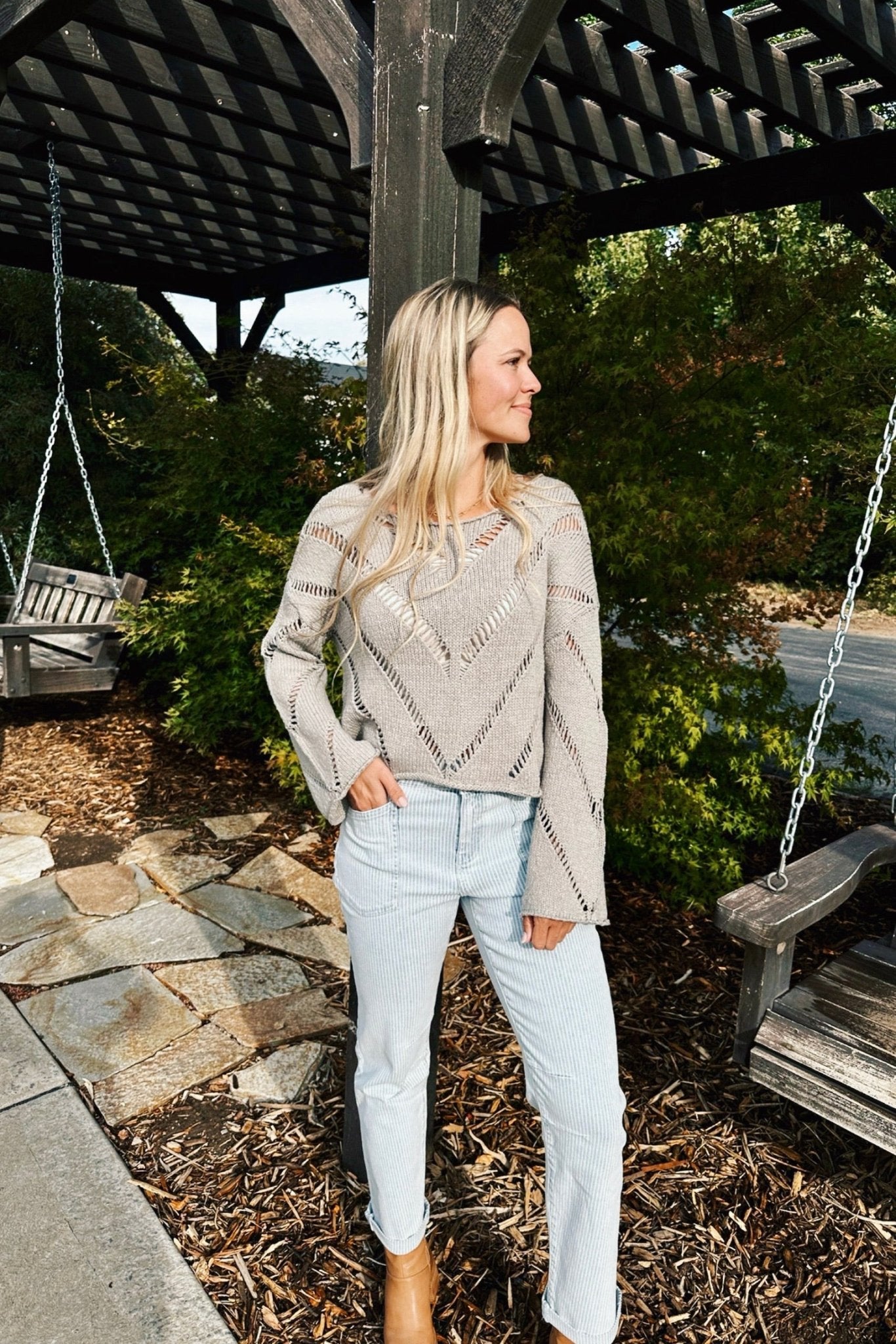 Undone Charm Knit Sweater - FINAL SALE