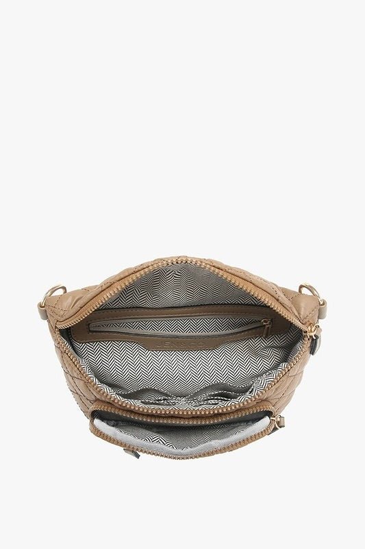 Undone Quilted Nylon Belt Bag With Pouch