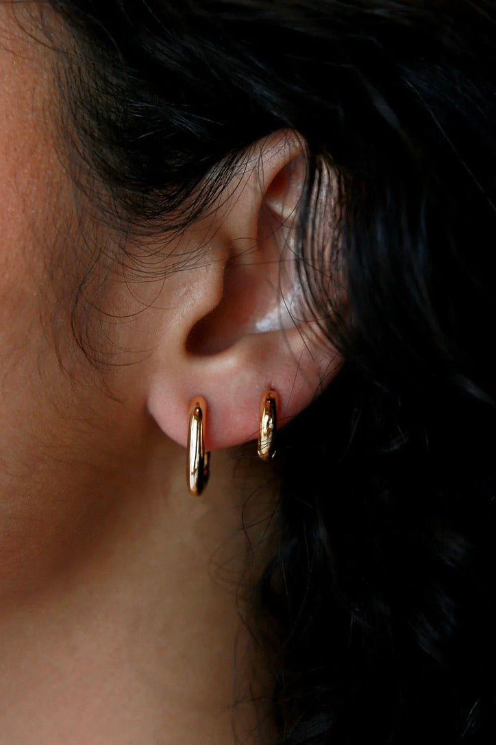 Voltage Oval Hoops - FINAL SALE