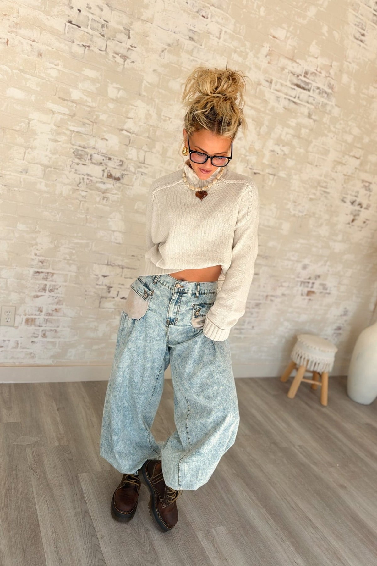 Whatever Works Denim Joggers