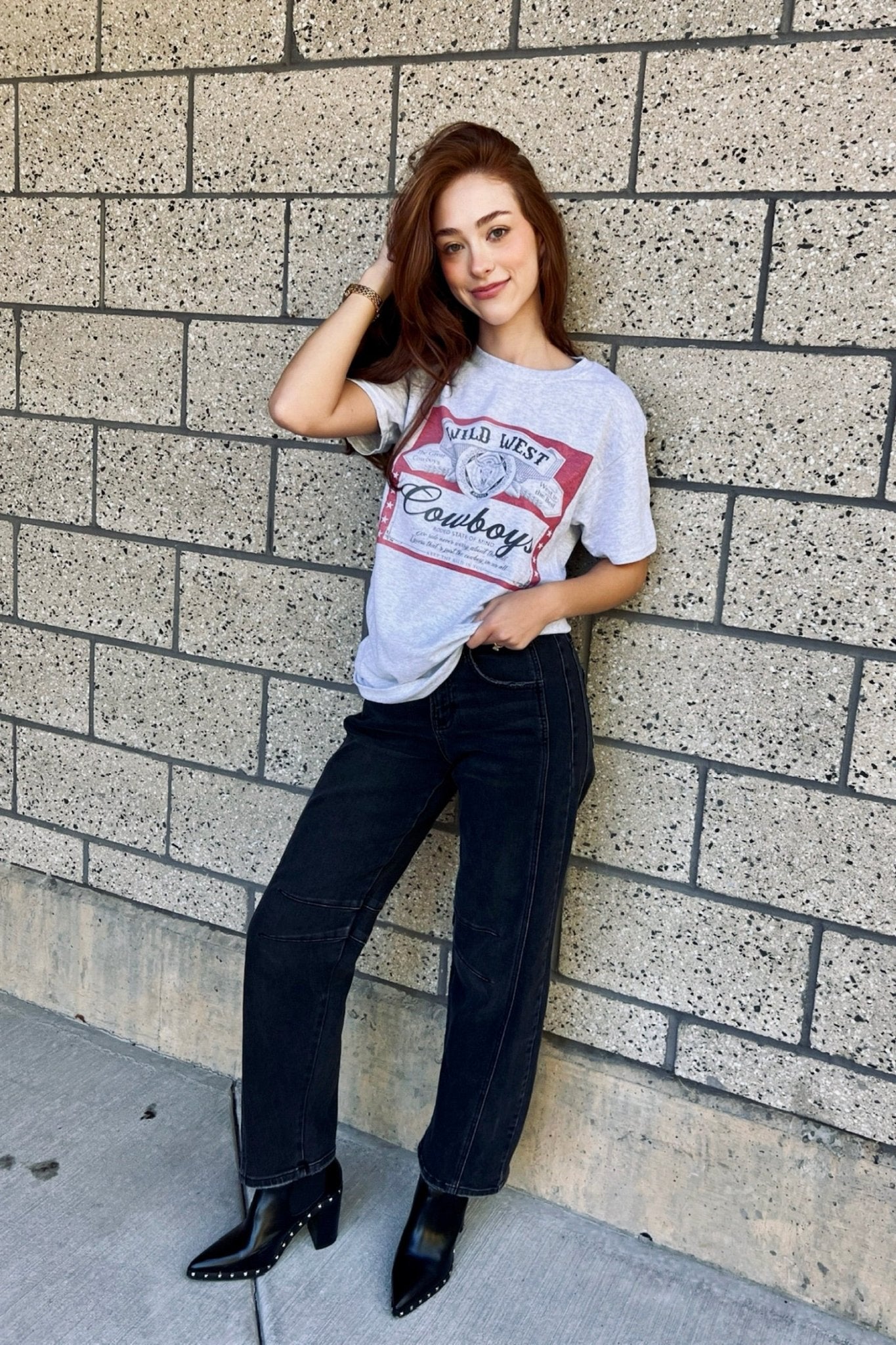 Wild West Cowboy Graphic Tee - FINAL SALE