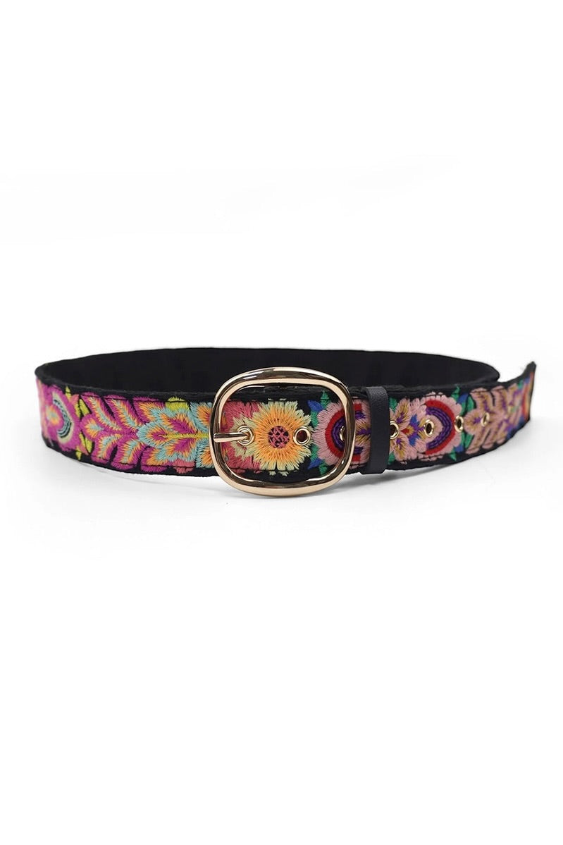 More Is More Embroidered Belt