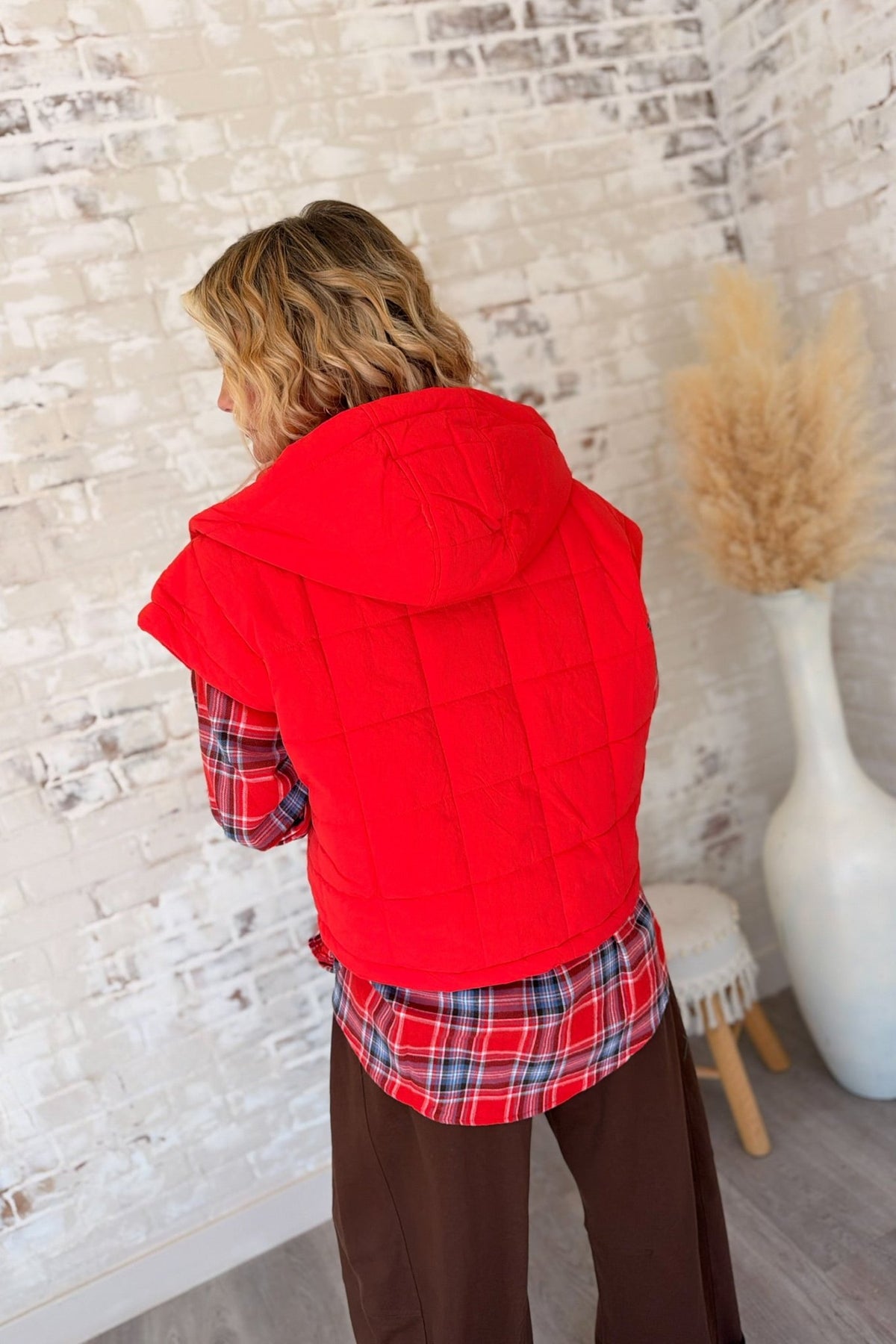 You Look Cold Hooded Puffer Vest